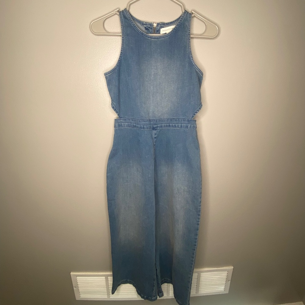 Treasure & Bond - L (10/12) Denim Jumper/Jumpsuit
